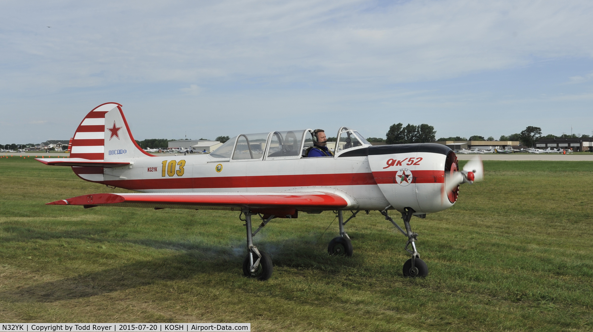 N32YK, 1986 Yakovlev Yak-52 C/N 866907, Airventure 2015