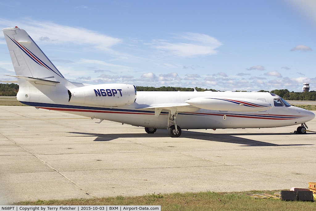 N68PT, 1981 Israel Aircraft Industries IAI-1124 Westwind C/N 325, At Brunswick Executive in Maine