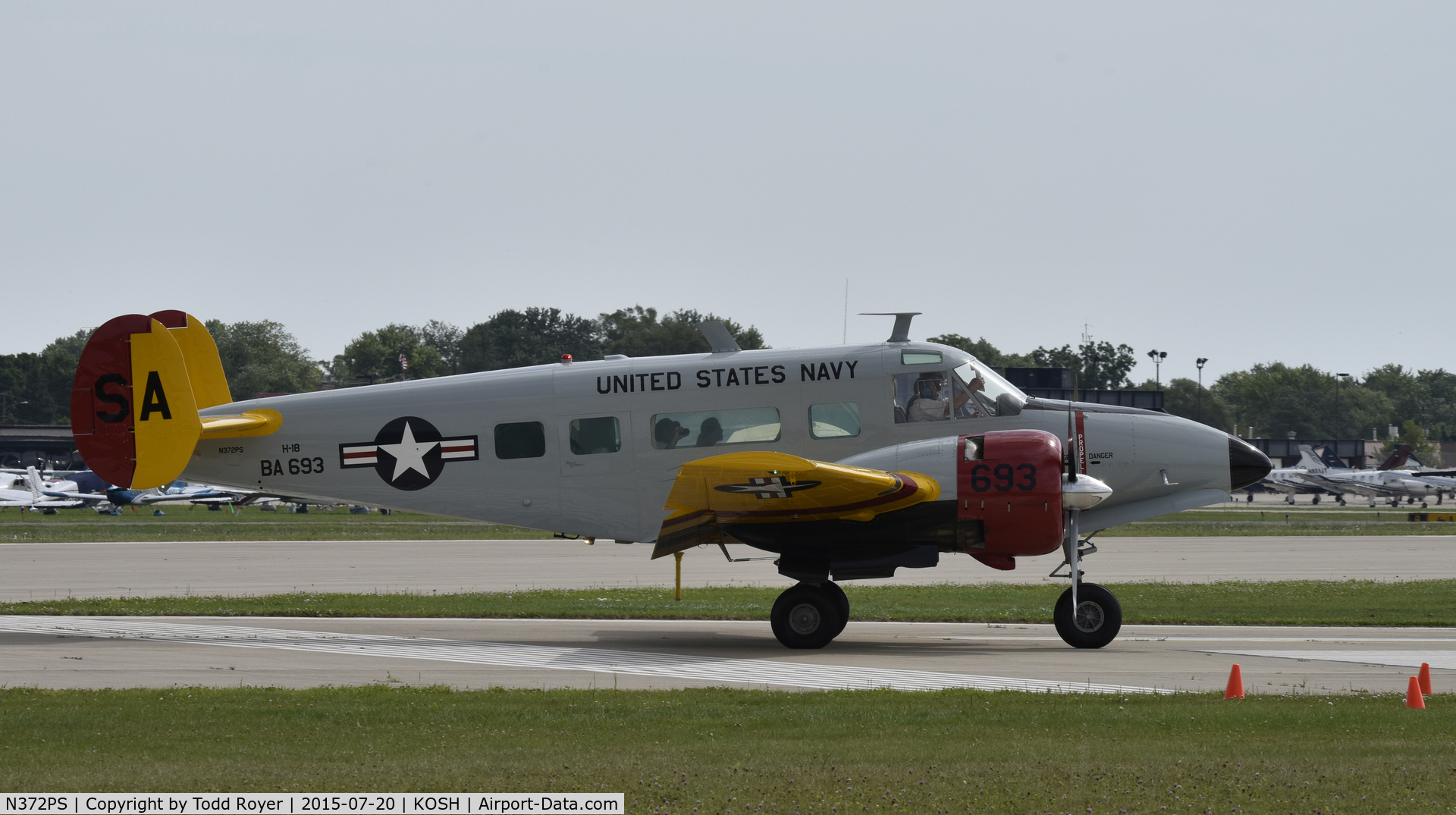 N372PS, 1964 Beech H-18 Tri-Gear C/N BA-693, Airventure 2015