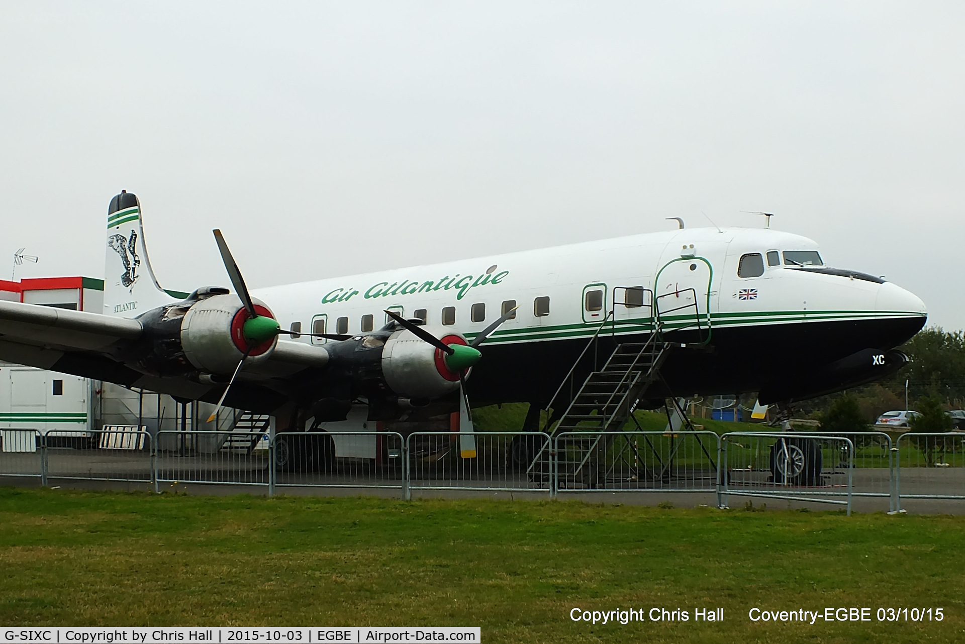 G-SIXC, 1958 Douglas DC-6B C/N 45550, The DC-6 Diner at Airbase, Coventry