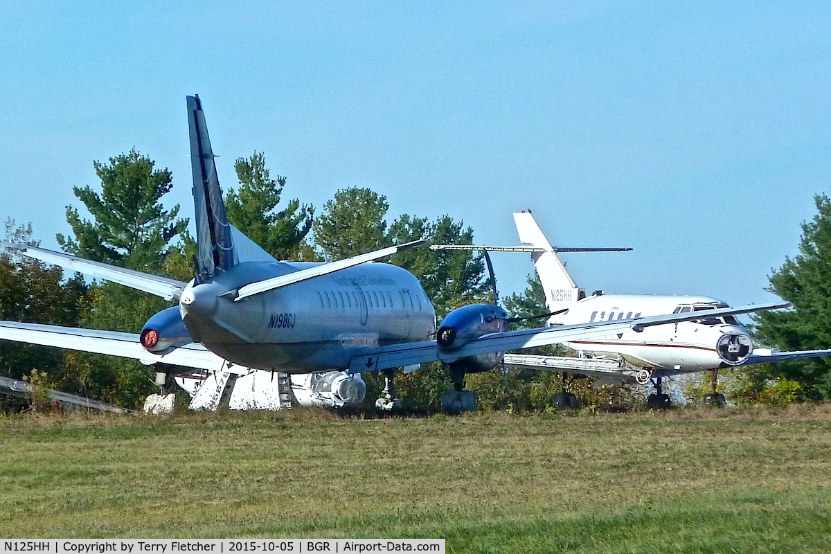 N125HH, 1985 British Aerospace BAe.125-800A C/N 258034, Stored in the SW corner of Bangor International Airport in Maine