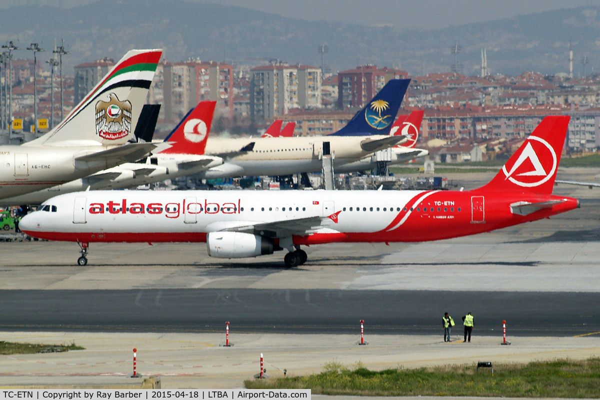 TC-ETN, 1996 Airbus A321-131 C/N 614, Airbus A321-131 [0614] (AtlasGlobal) Istanbul-Ataturk~TC 18/04/2015