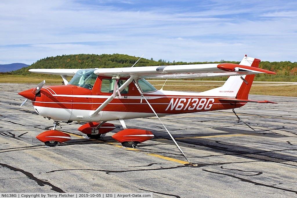 N6138G, 1969 Cessna 150K C/N 15071638, at Eastern Slopes Regional Airport near Fryeburg in Maine