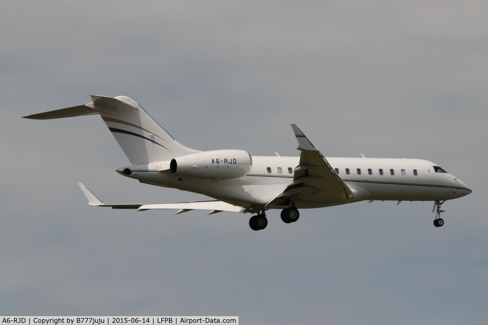 A6-RJD, 2014 Bombardier BD-700-1A10 Global 6000 C/N 9621, at Le Bourget