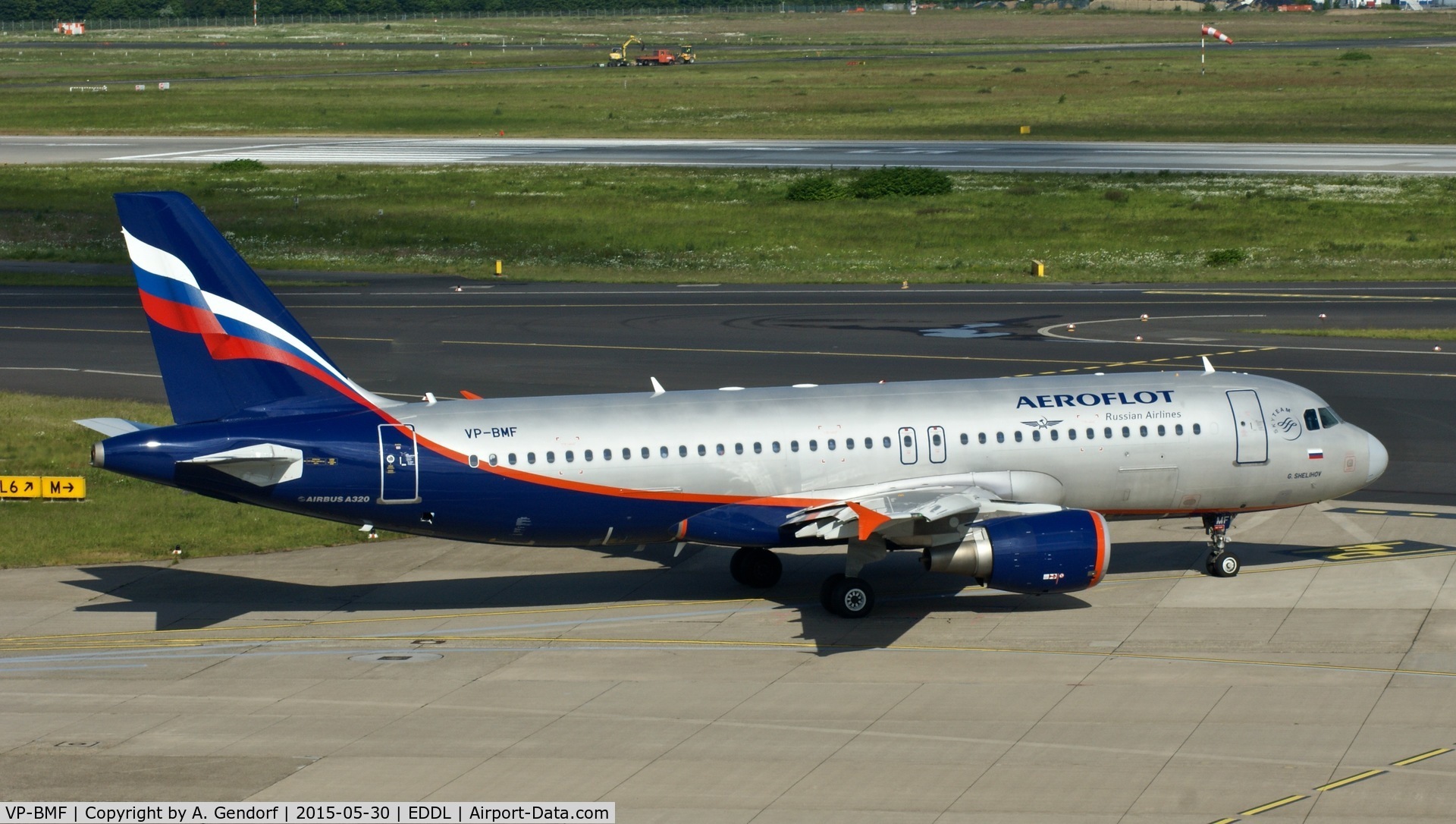 VP-BMF, 2008 Airbus A320-214 C/N 3711, Aeroflot, is here at Düsseldorf Int'l(EDDL)