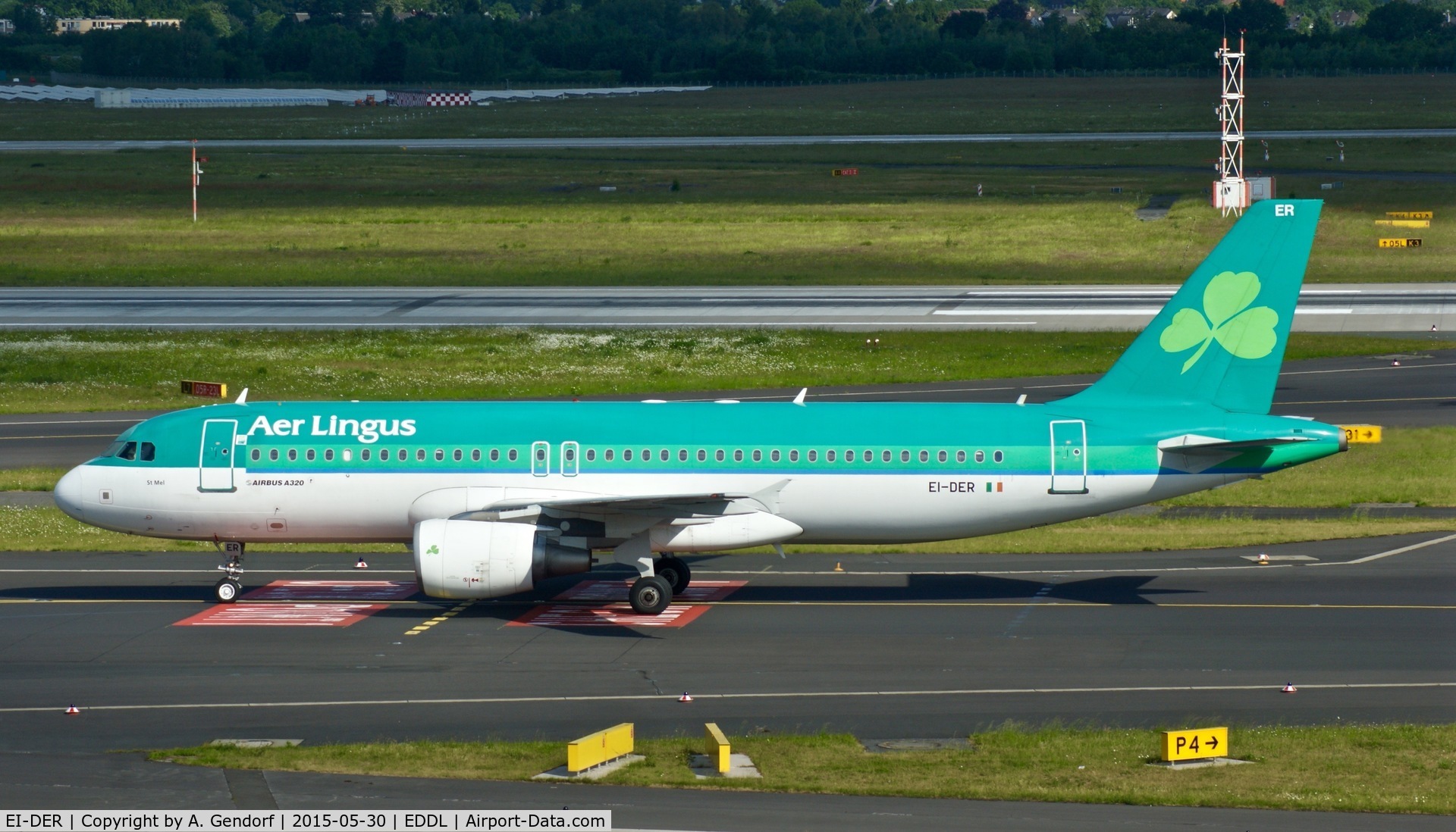 EI-DER, 2005 Airbus A320-214 C/N 2583, Aer Lingus, is here at Düsseldorf Int'l(EDDL)