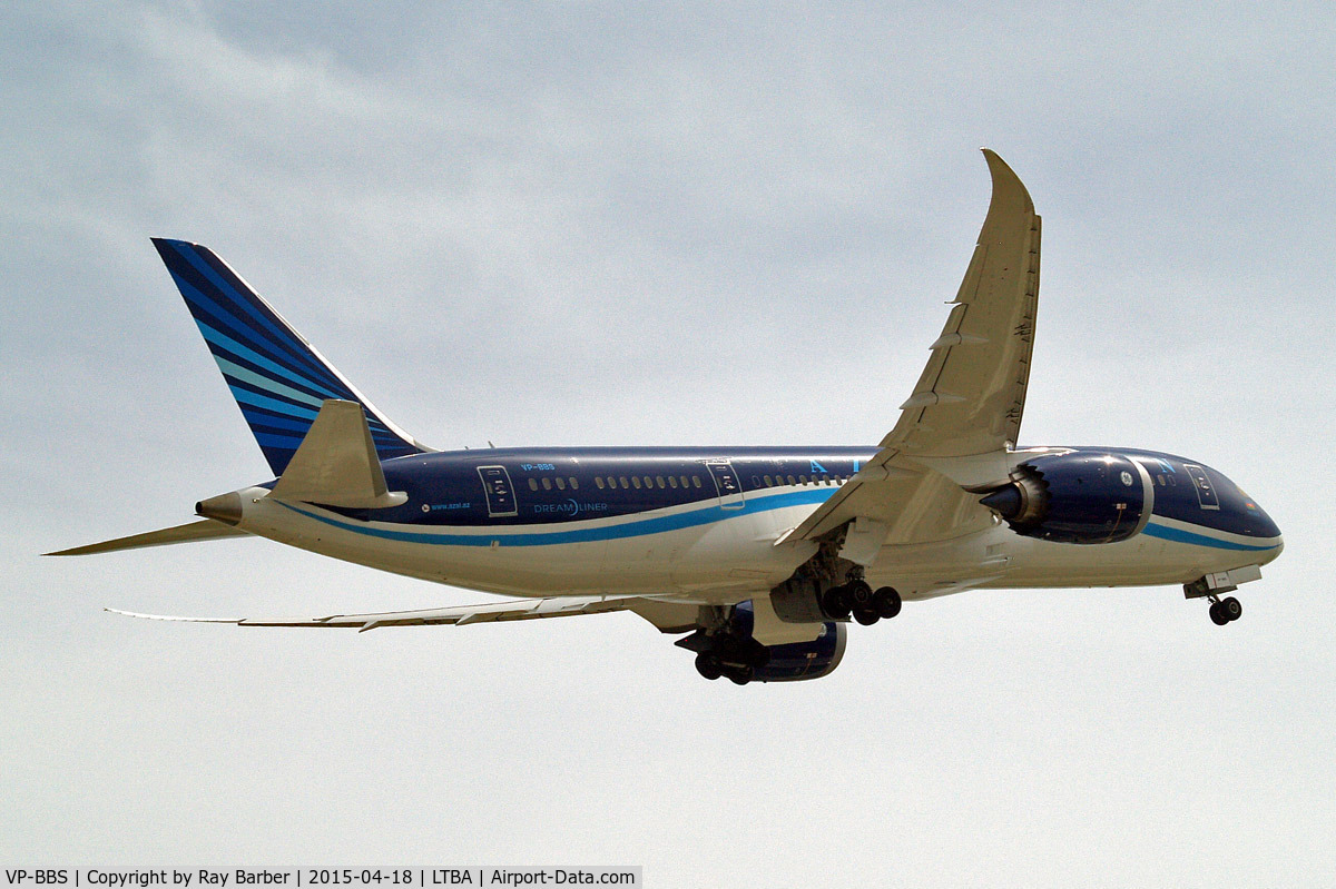 VP-BBS, 2014 Boeing 787-8 Dreamliner C/N 37921, Boeing 787-8 Dreamliner [37921] (Azerbaijan Airlines) Istanbul-Ataturk~TC 18/04/2015