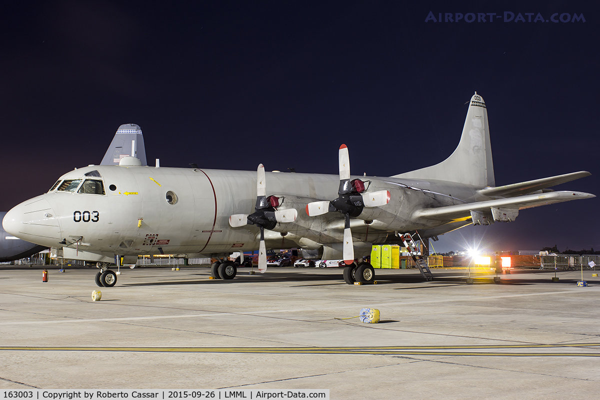 163003, 1987 Lockheed P-3C-230-LO (AIP+) Orion C/N 285G-5810, Malta International Airshow 2015