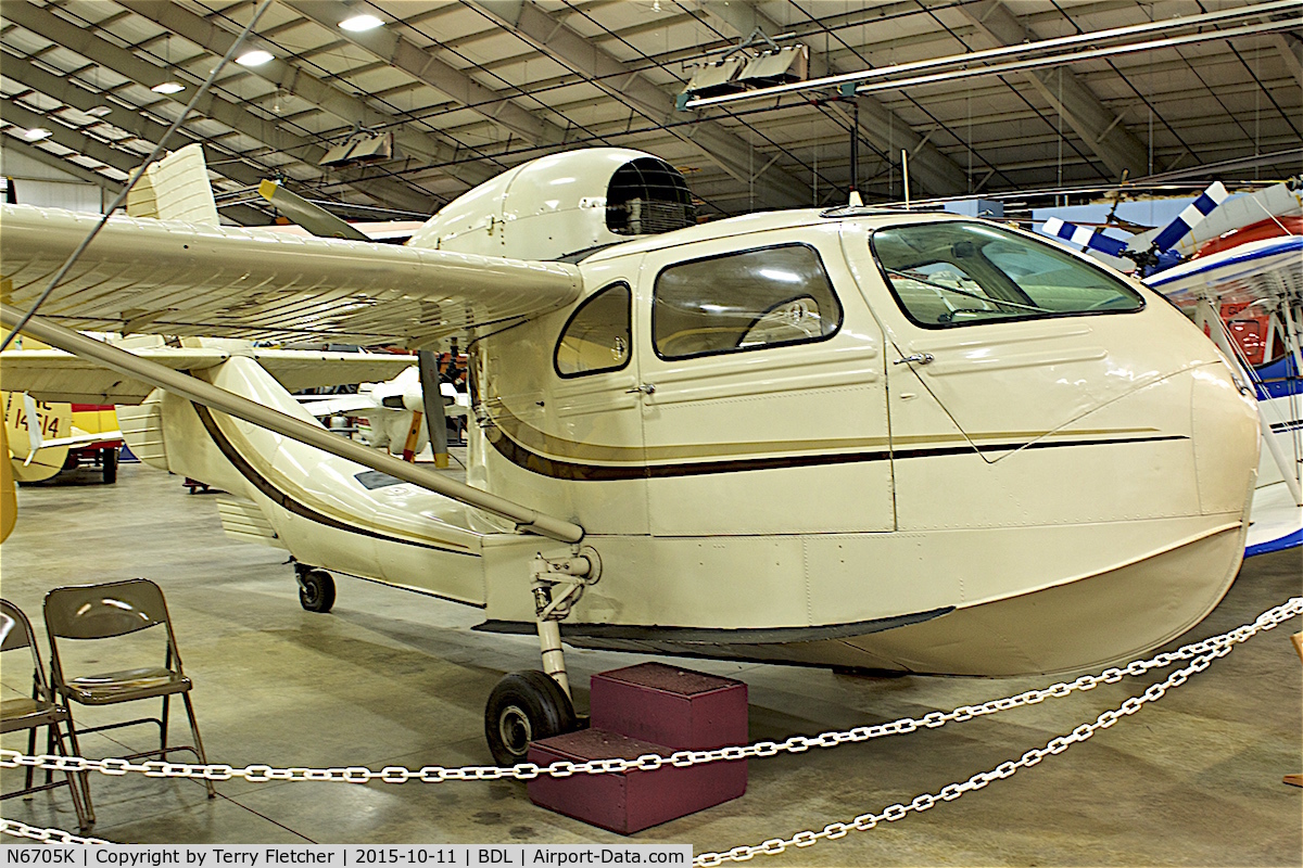 N6705K, Republic RC-3 Seabee C/N 988, At the New England Air Museum at Bradley International Airport