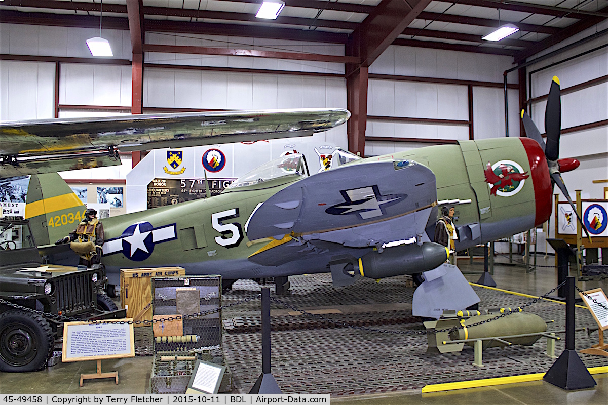 45-49458, 1945 Republic P-47D Thunderbolt C/N 399-55997, At the New England Air Museum at Bradley International Airport