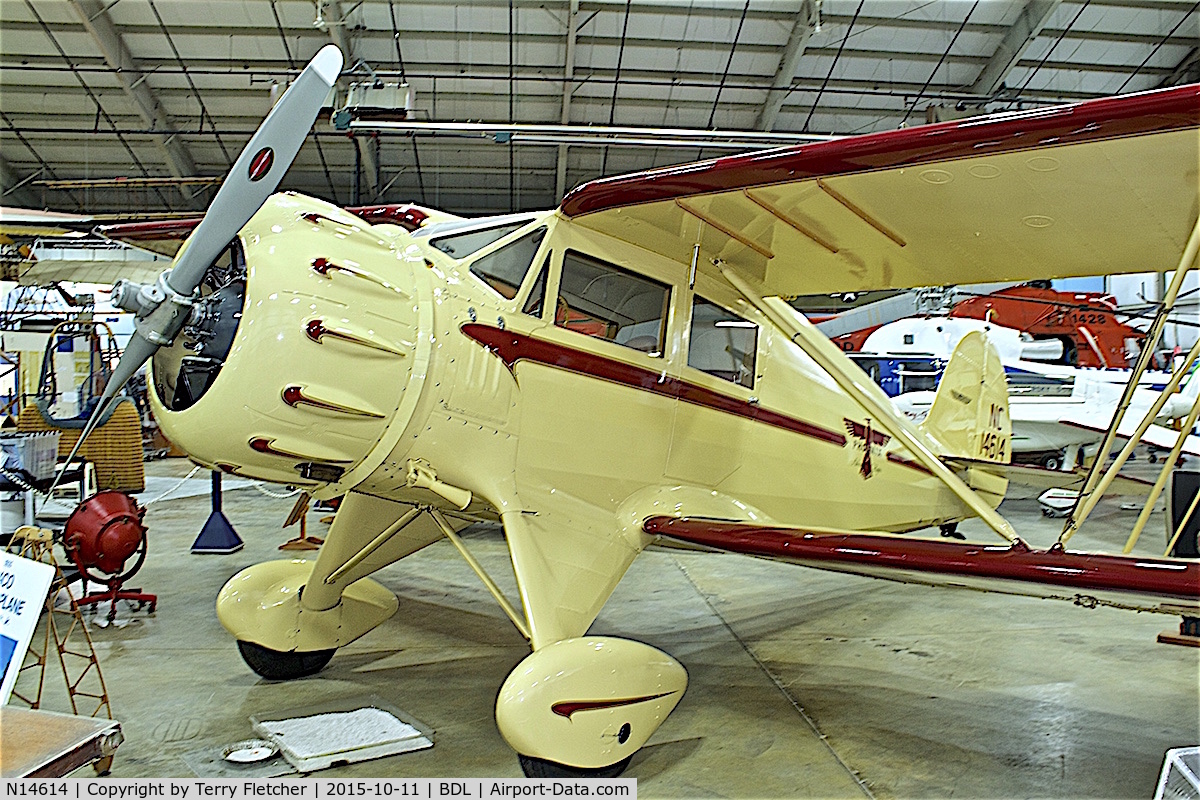 N14614, 1935 Waco YKC-S C/N 4236, At the New England Air Museum at Bradley International Airport