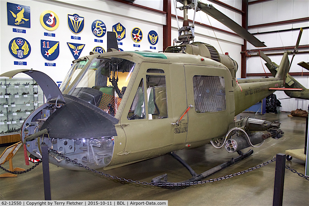 62-12550, 1962 Bell UH-1B Iroquois C/N 708, At the New England Air Museum at Bradley International Airport