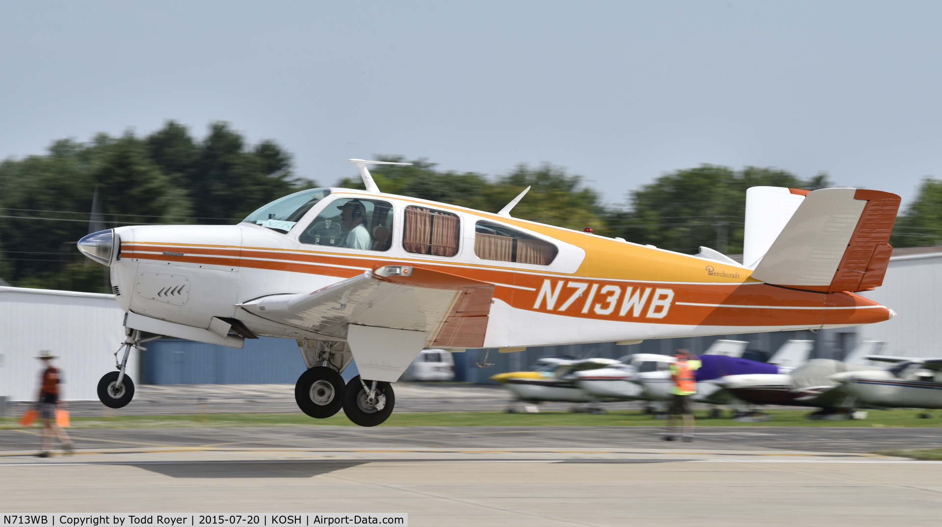 N713WB, 1962 Beech P35 Bonanza C/N D-7074, Airventure 2015