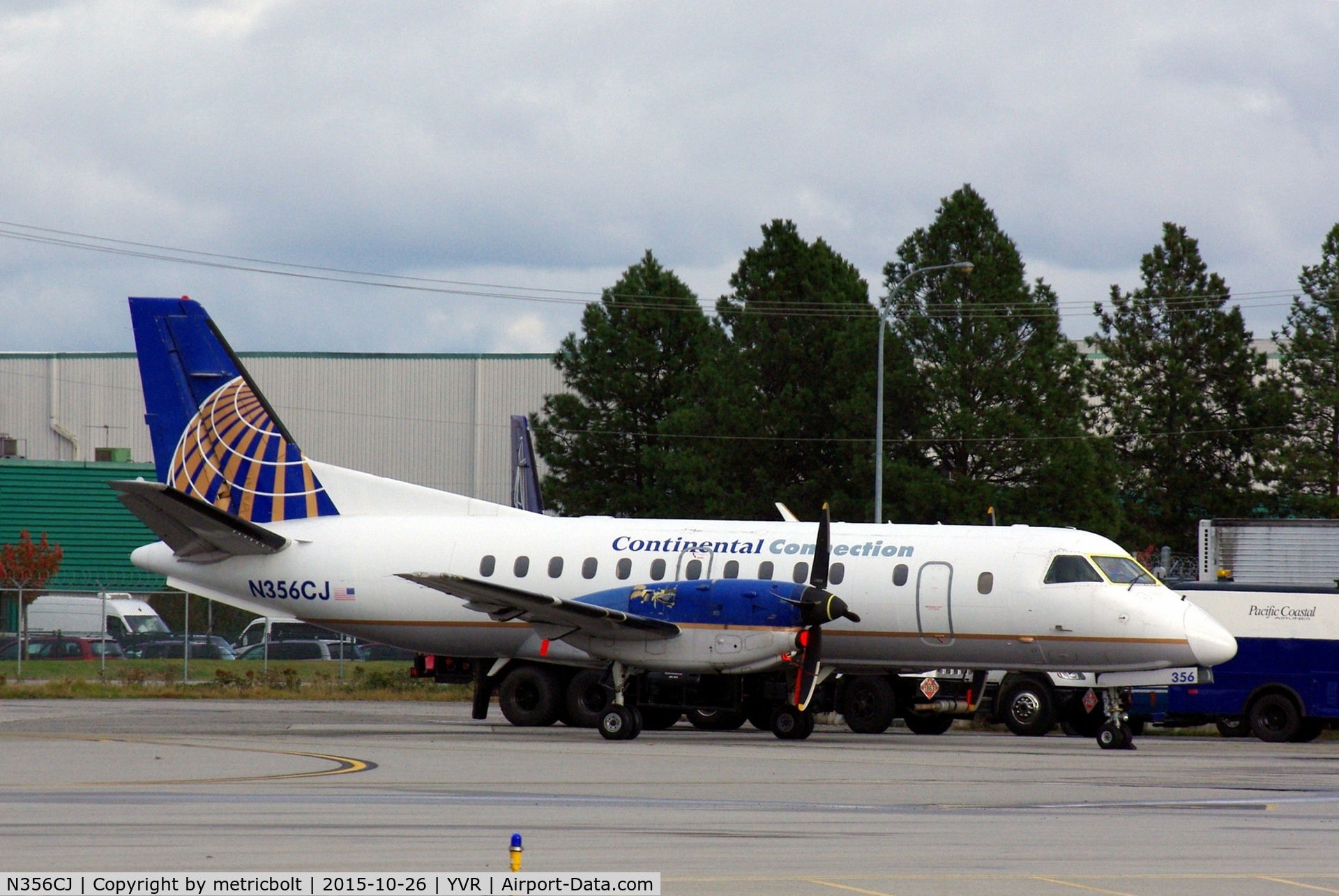 N356CJ, 1993 Saab 340B C/N 340B-356, seen at YVR