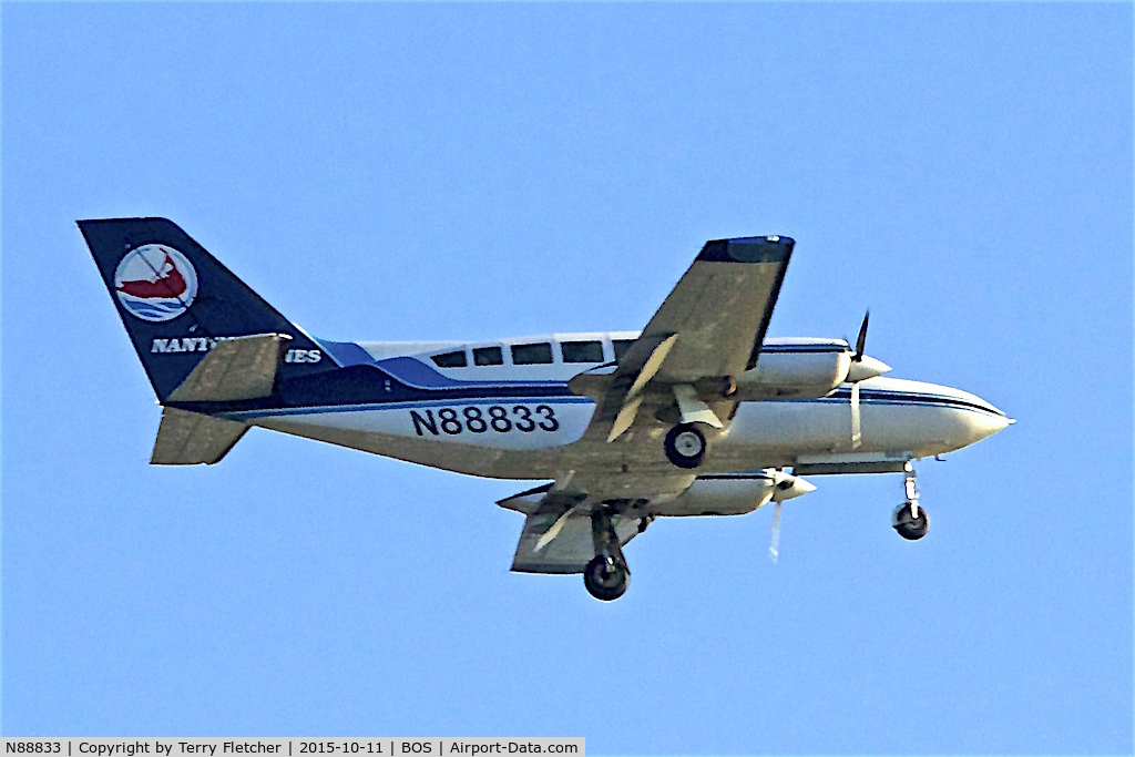 N88833, 1980 Cessna 402C Utililiner C/N 402C0265, 1980 Cessna 402C, c/n: 402C0265 at Boston MA