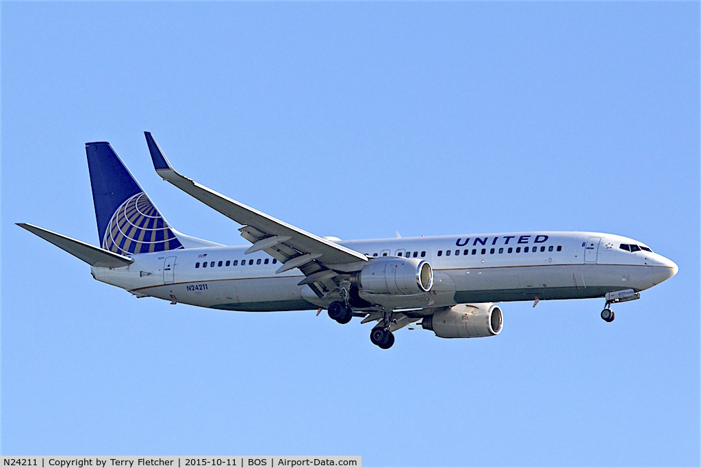 N24211, 1998 Boeing 737-824 C/N 28771, 1998 Boeing 737-824, c/n: 28771 of United at Boston
