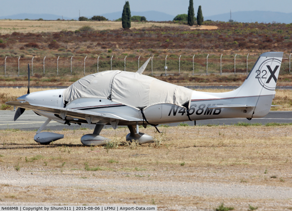N468MB, Cirrus SR22 C/N 3679, Parked at the General Aviation area...