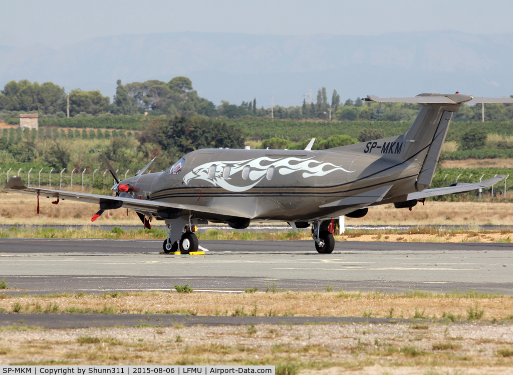 SP-MKM, 2012 Pilatus PC-12/47E NG C/N 1338, Parked at the General Aviation area...