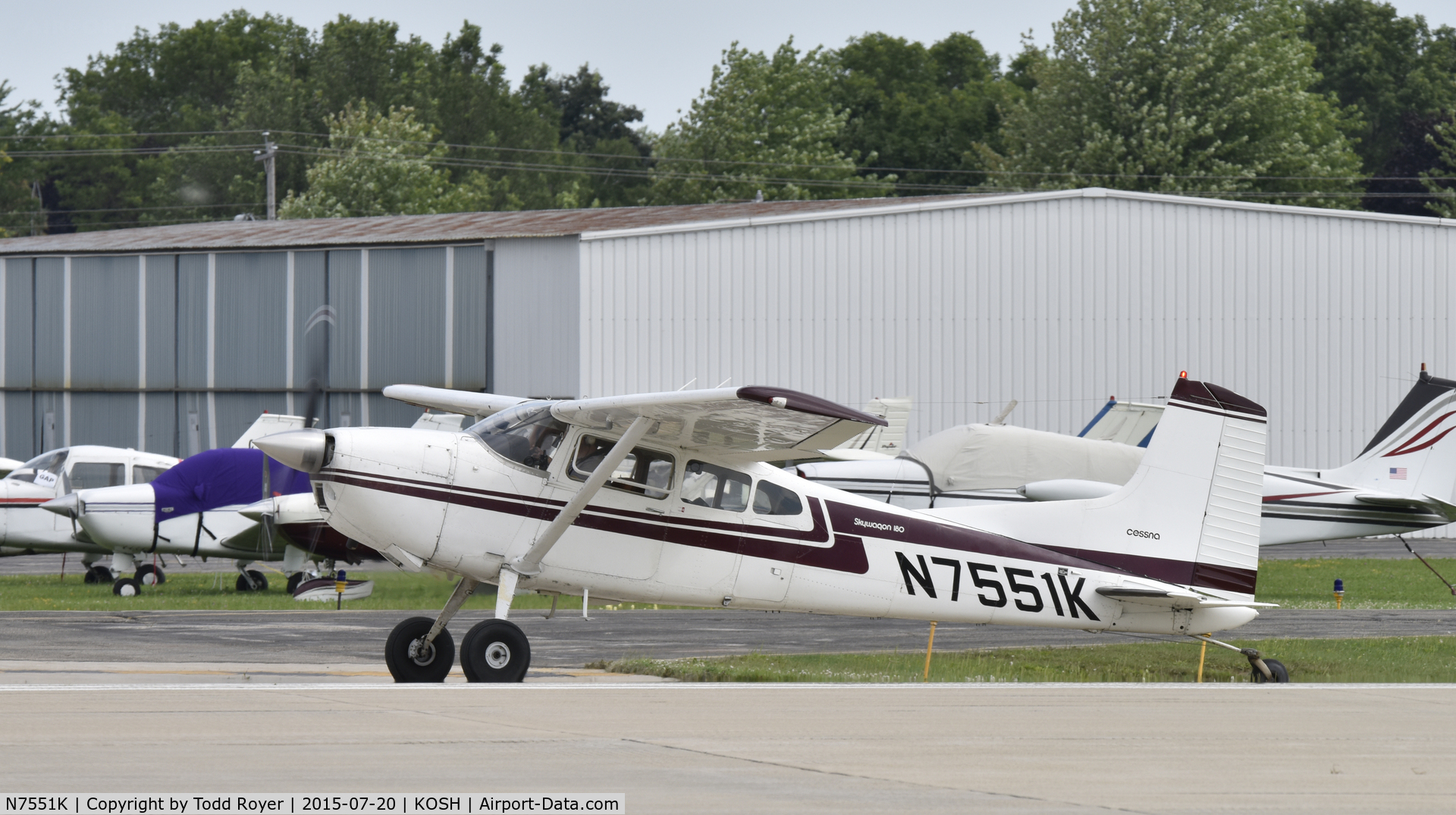 N7551K, 1976 Cessna 180J C/N 18052672, Airventure 2015