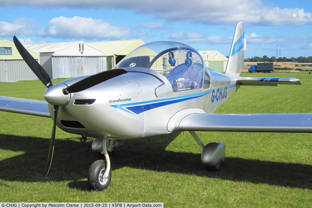 G-CHJG, 2012 Cosmik EV-97 TeamEurostar UK C/N 3938, Cosmik EV-97 TeamEurostar UK, Fishburn Airfield, September 25th 2015.