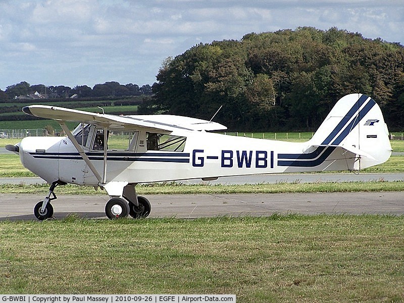 G-BWBI, 1991 Taylorcraft F22A C/N 2207, @ EGFE. EX:-N22UK.