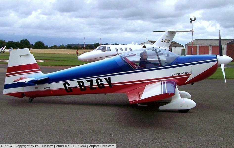 G-BZGY, 1995 Dyn'Aero CR-100 C/N 21, @ Halfpenny Green Airfield.