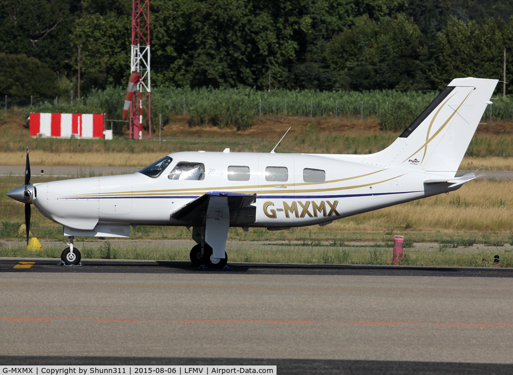 G-MXMX, 2008 Piper PA-46R-350T Malibu Matrix C/N 4692088, Parked at the General Aviation area...