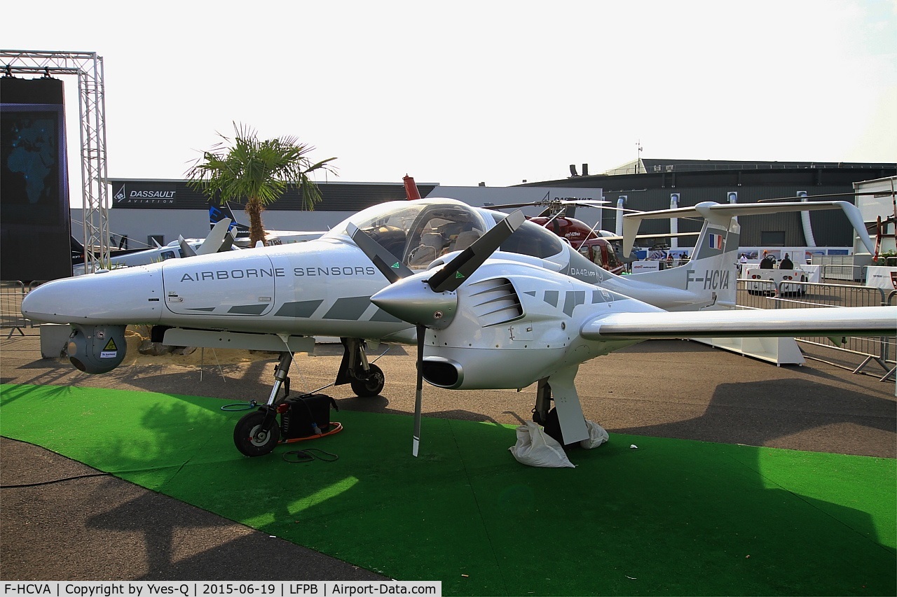 F-HCVA, Diamond DA-42MPP Twin Star C/N 42.007, Diamond DA-42MPP Twin Star, Static display, Paris-Le Bourget airport (LFPB-LBG) Air show 2015