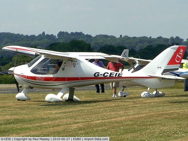 G-CEIE, 2006 Flight Design CTSW C/N 8243, @ the 100 years of flying at Wolverhampton Airports Fly-In.
