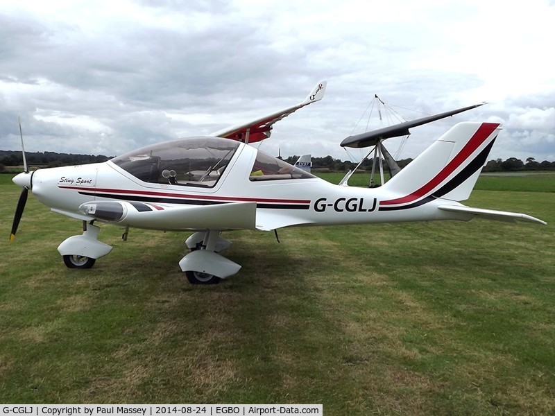 G-CGLJ, 2009 TL Ultralight TL-2000 Sting Carbon C/N LAA 347-14794, @ the Summer Wings & Wheels Fly-In.