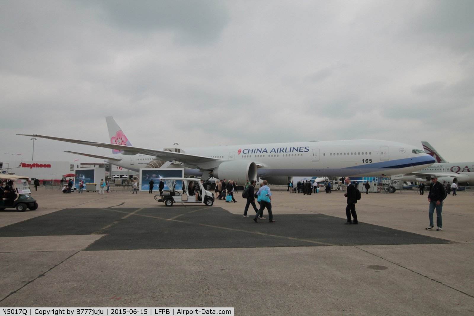 N5017Q, 2015 Boeing 777-309ER C/N 43980, at Le Bourget for SIAE 2015
