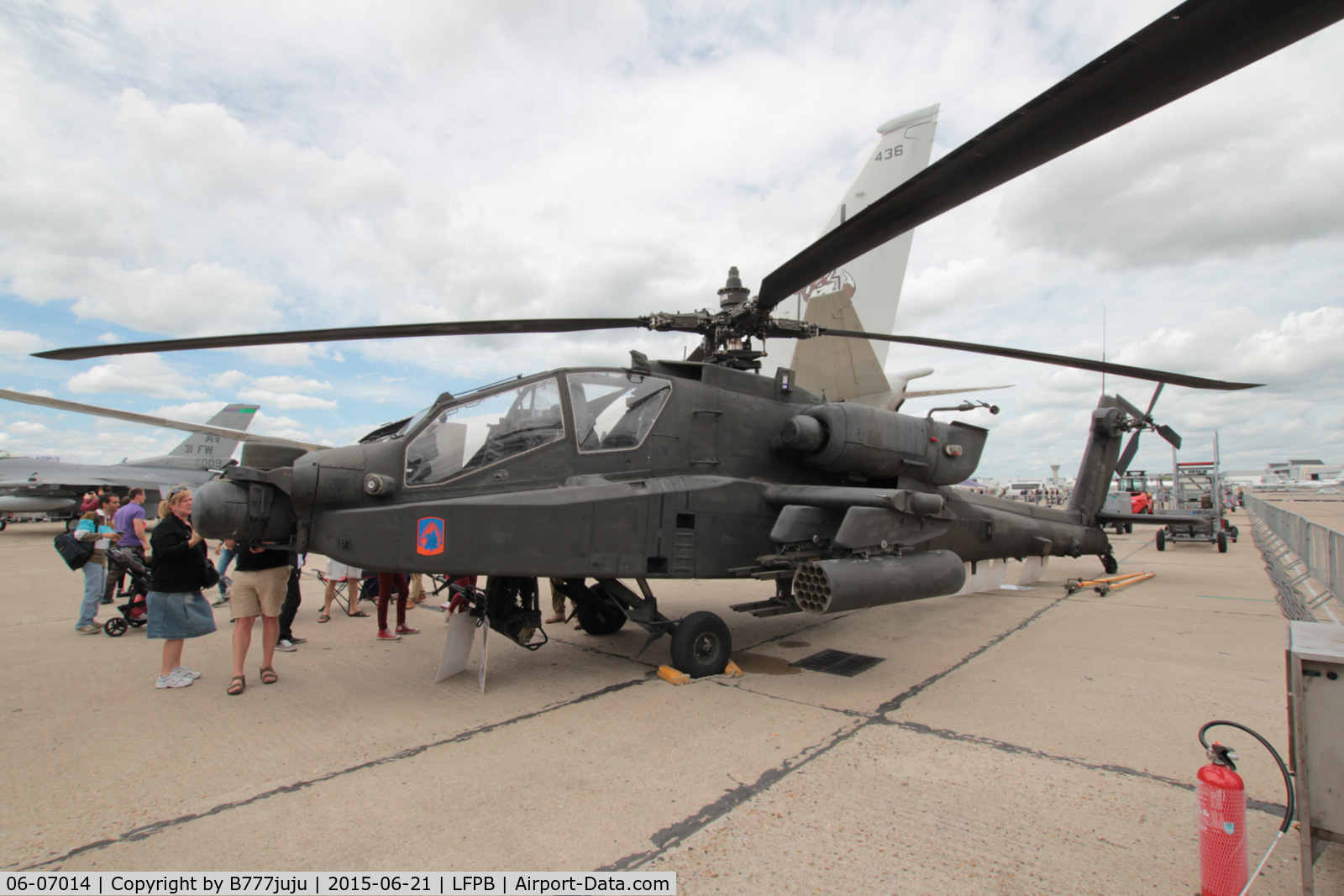 06-07014, Boeing AH-64D Longbow Apache C/N DUS014, at Le Bourget for SIAE 2015