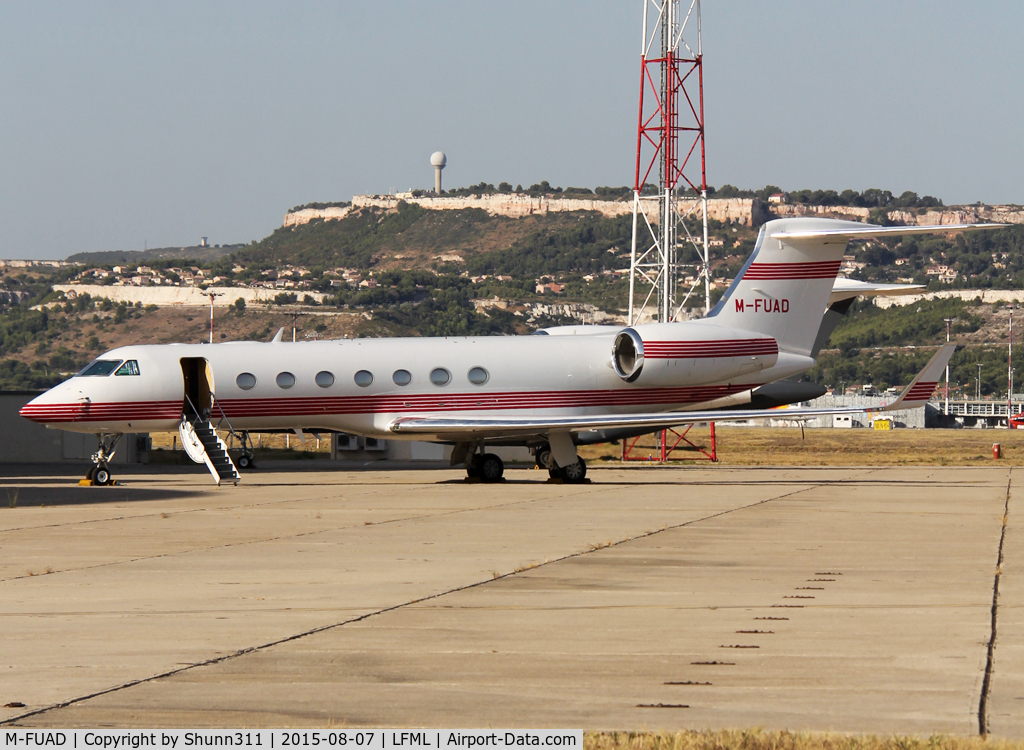 M-FUAD, 2009 Gulfstream Aerospace V-SP G550 C/N 5227, Parked at the General Aviation area...