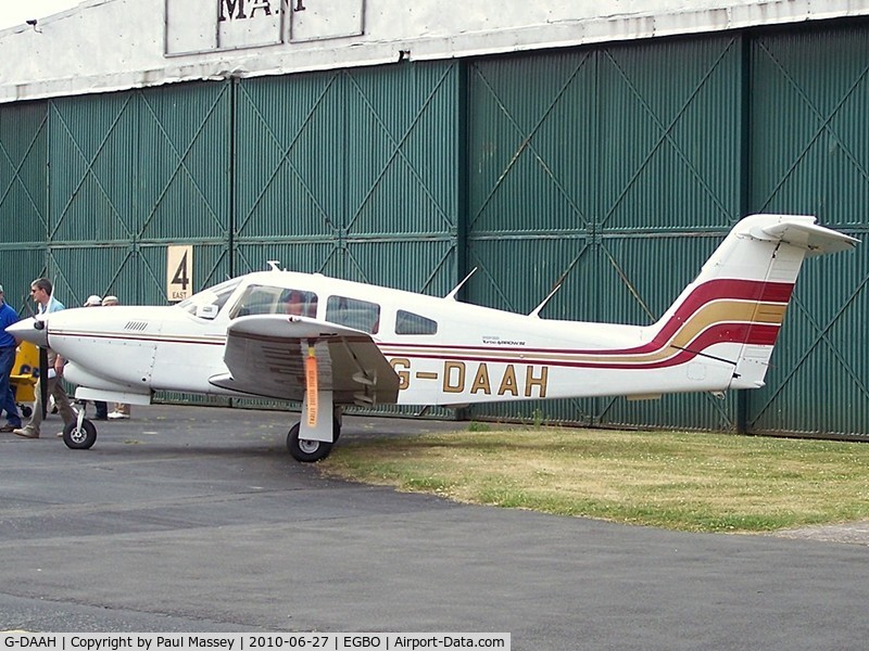 G-DAAH, 1979 Piper PA-28RT-201T Turbo Arrow IV C/N 28R-7931104, Resident @ Halfpenny Green.EX:-N3026U