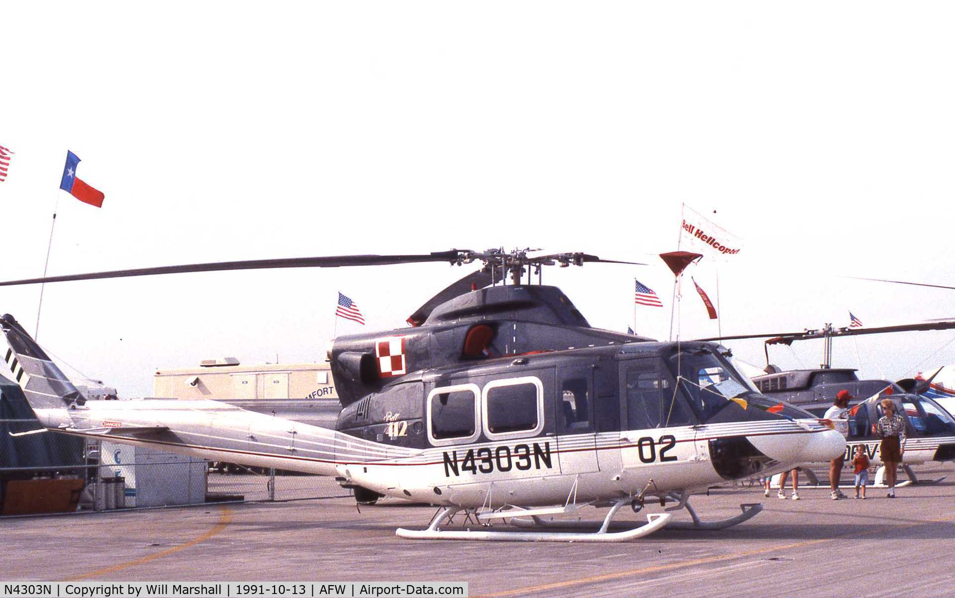 N4303N, 1991 Bell 412HP C/N 36028, Air show at Fort Worth Alliance in in's early days.