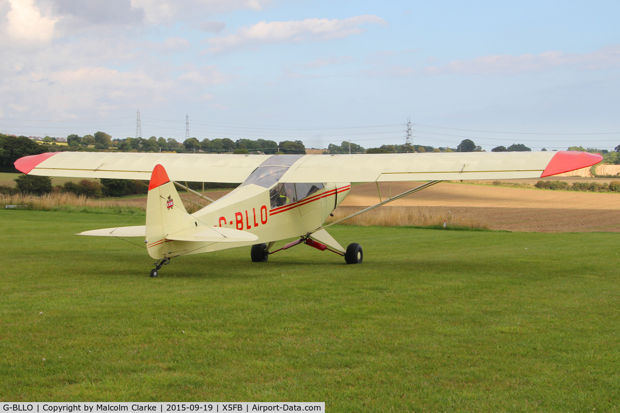 G-BLLO, 1953 Piper L-18C Super Cub (PA-18-95) C/N 18-3099, Piper L-18C Super Cub (PA-18-95), Fishburn Airfield, September 19th 2015.