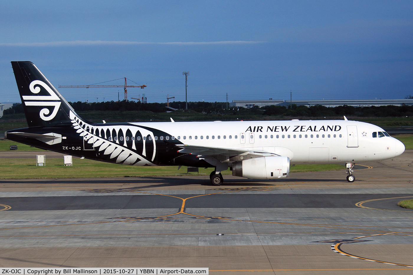 ZK-OJC, 2003 Airbus A320-232 C/N 2112, just in from AKL