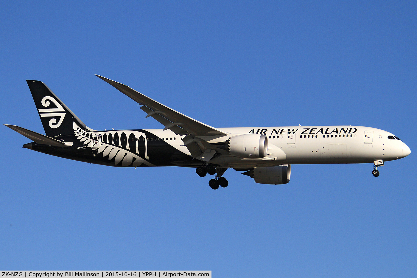 ZK-NZG, 2014 Boeing 787-9 Dreamliner Dreamliner C/N 37963, finals to 21