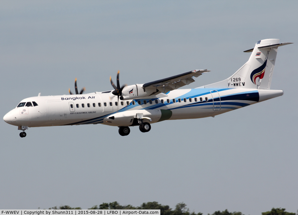 F-WWEV, 2015 ATR 72-600 C/N 1269, C/n 1269 - To be HS-PZC