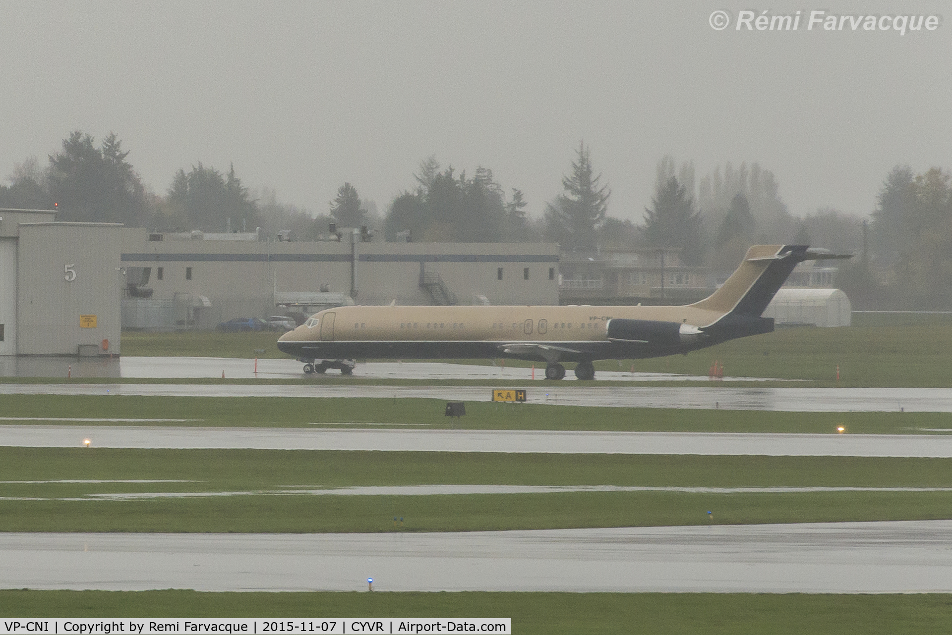 VP-CNI, 1989 McDonnell Douglas MD-87 (DC-9-87) C/N 49767, Taken from main terminal towards float plane base.