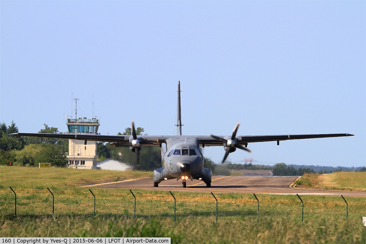 160, Airtech CN-235-200M C/N C160, Airtech CN-235-200M, Taxiing to holding point rwy 02, Tours-St Symphorien Air Base 705 (LFOT-TUF) Open day 2015