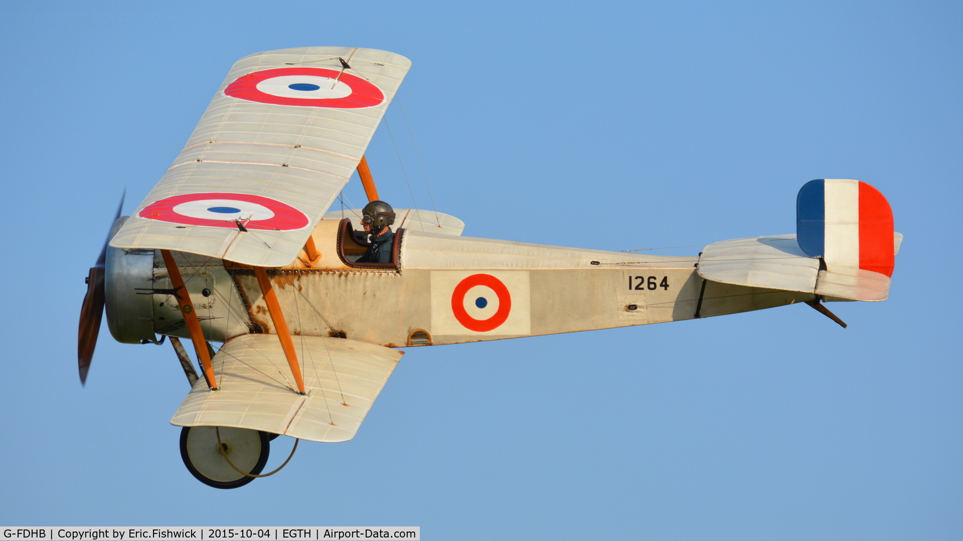 G-FDHB, 2014 Bristol Scout C Replica C/N LAA 353-14755, 41. G-FDHB in display mode at The Shuttleworth 'Uncovered' Airshow (Finale,) Oct. 2015.