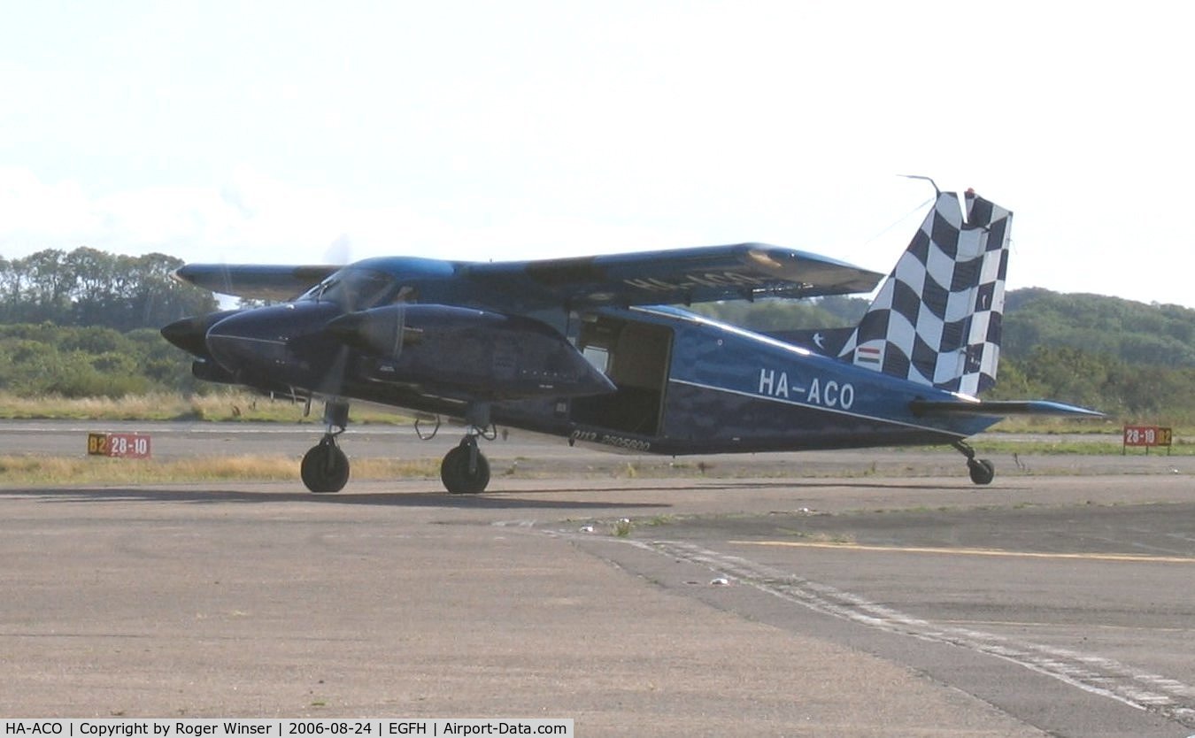 HA-ACO, Dornier Do-28D-2 Turbo Skyservant C/N 4335, Visiting Turbo Skyservant returning after droping skydivers from Swansea Skydive.