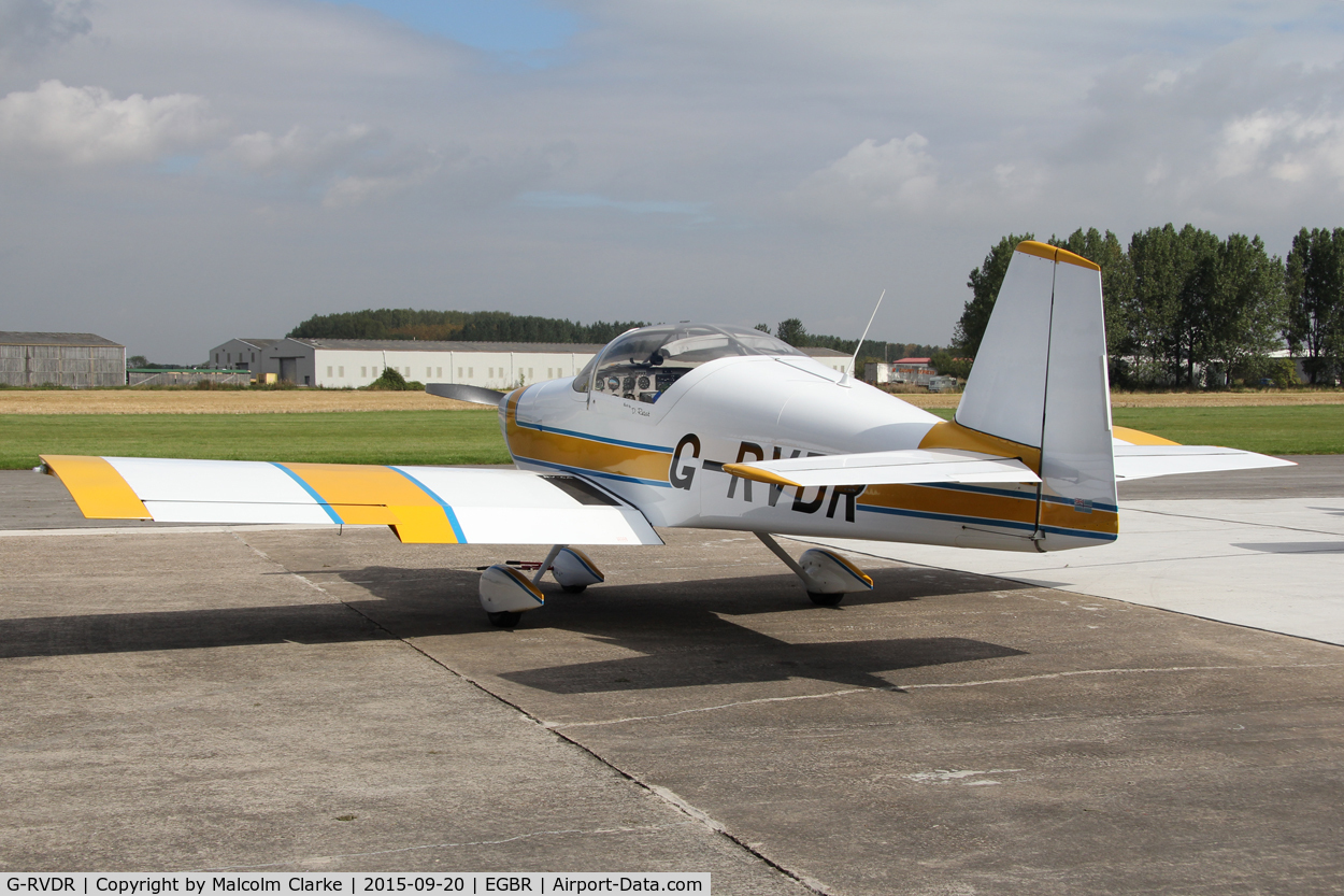 G-RVDR, 2001 Vans RV-6A C/N PFA 181A-13098, Vans RV-6A at The Real Aeroplane Club's Helicopter Fly-In, Breighton Airfield, September 20th 2015.