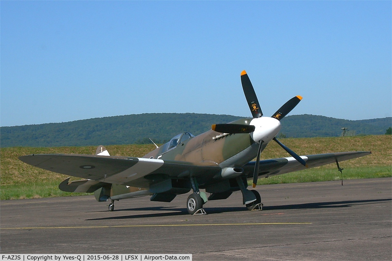 F-AZJS, 1944 Supermarine 389 Spitfire PR.XIX C/N 6S/585110, Supermarine 389 Spitfire PR.XIX, Static display, Luxeuil-St Sauveur Air Base 116 (LFSX) Open day 2015