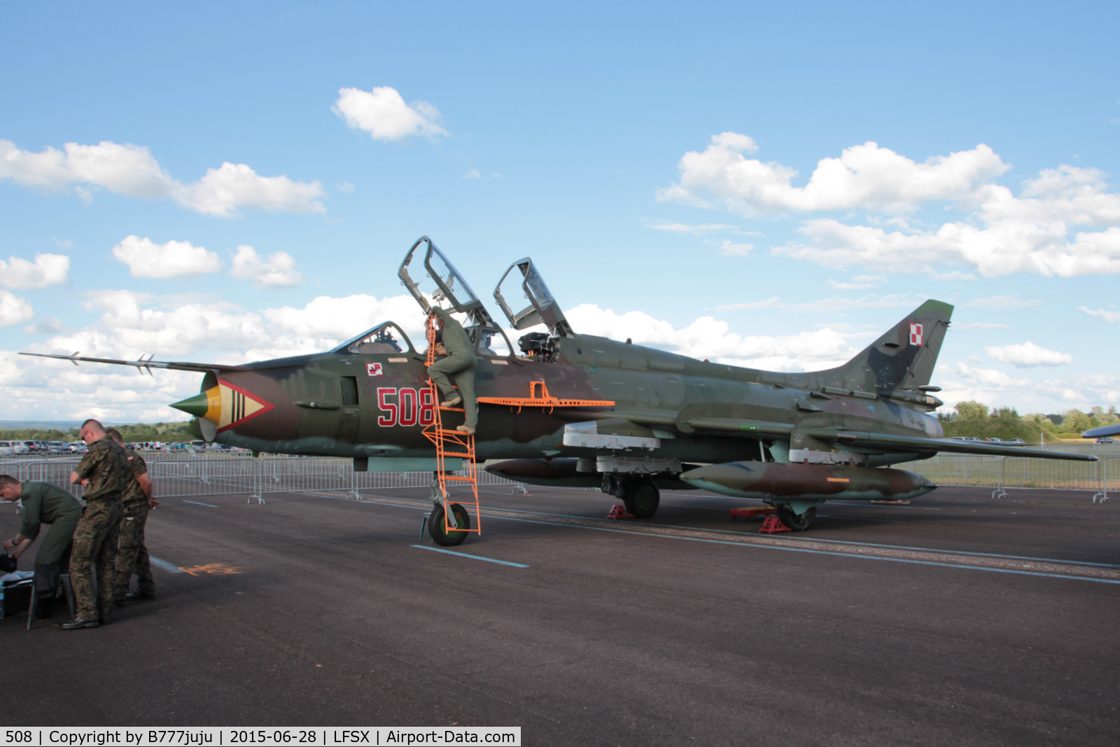 508, Sukhoi Su-22UM-3K C/N 17532368508, at Luxeuil