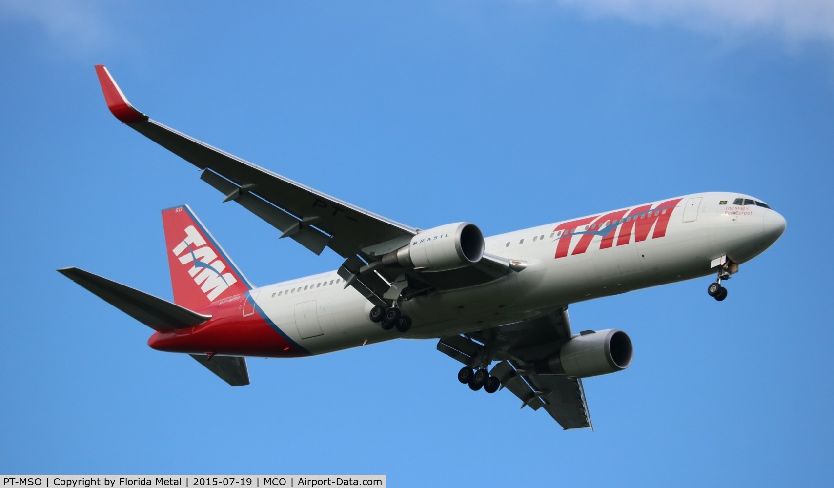 PT-MSO, 2012 Boeing 767-316/ER C/N 41747, TAM 767-300