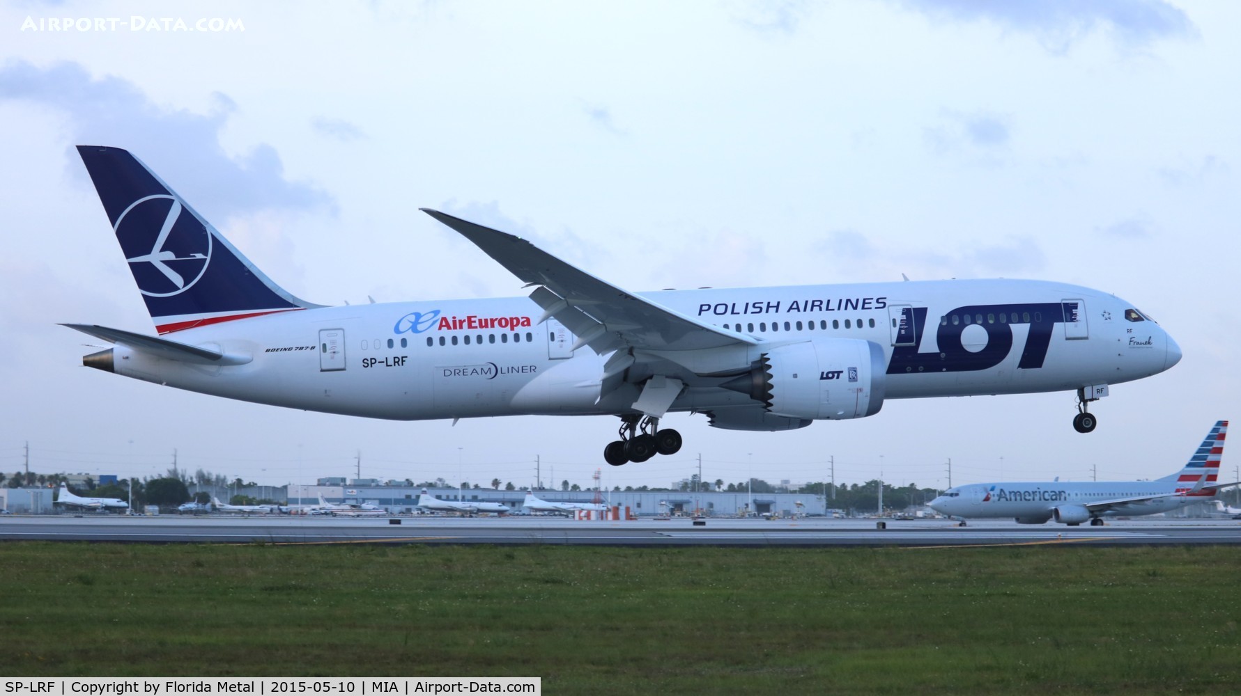 SP-LRF, 2014 Boeing 787-8 Dreamliner C/N 35942, LOT Polish (with Air Europa titles)