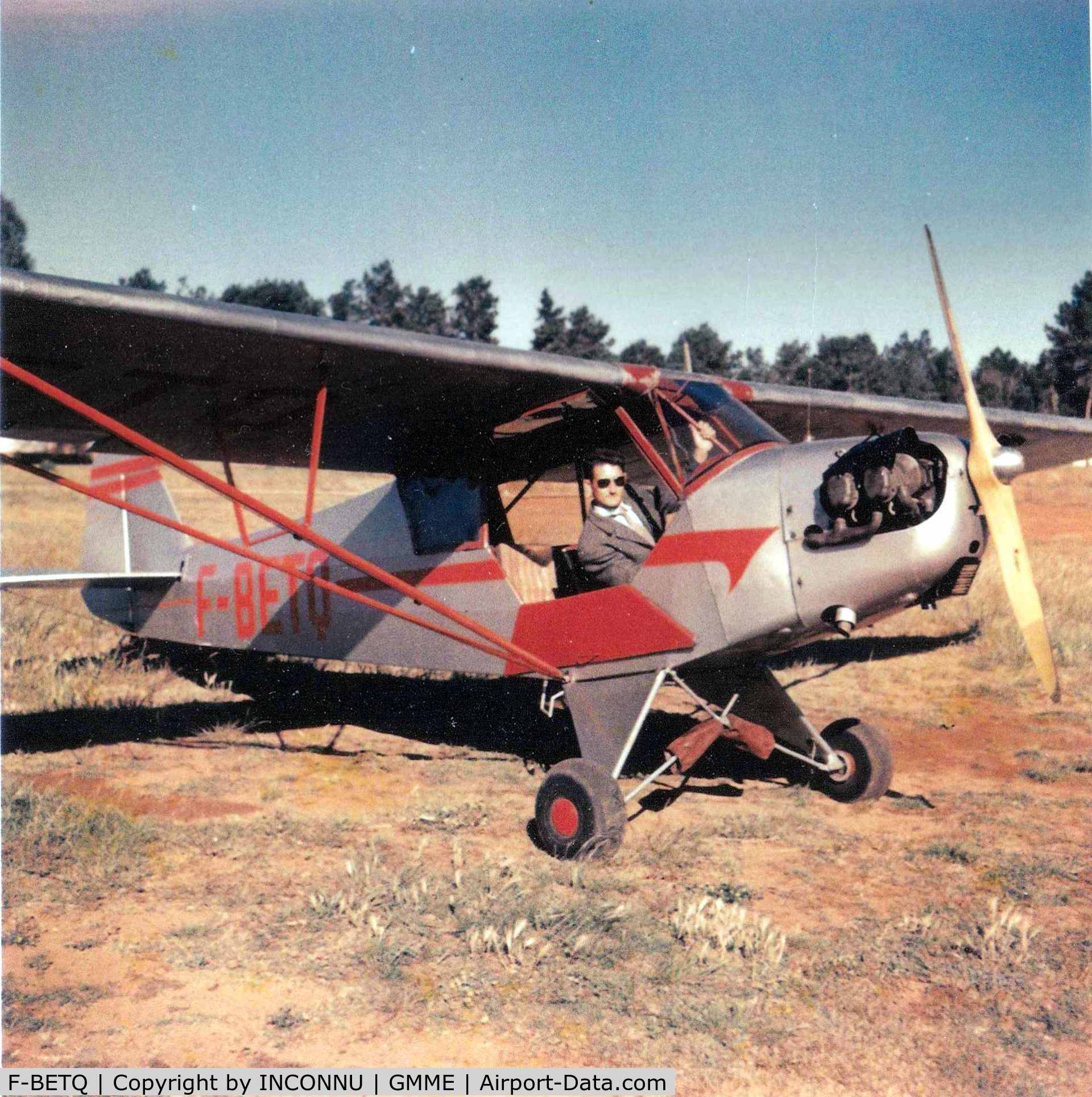 F-BETQ, Piper J3C-65 Cub Cub C/N 12181, Aérodrome probable Rabat 1953