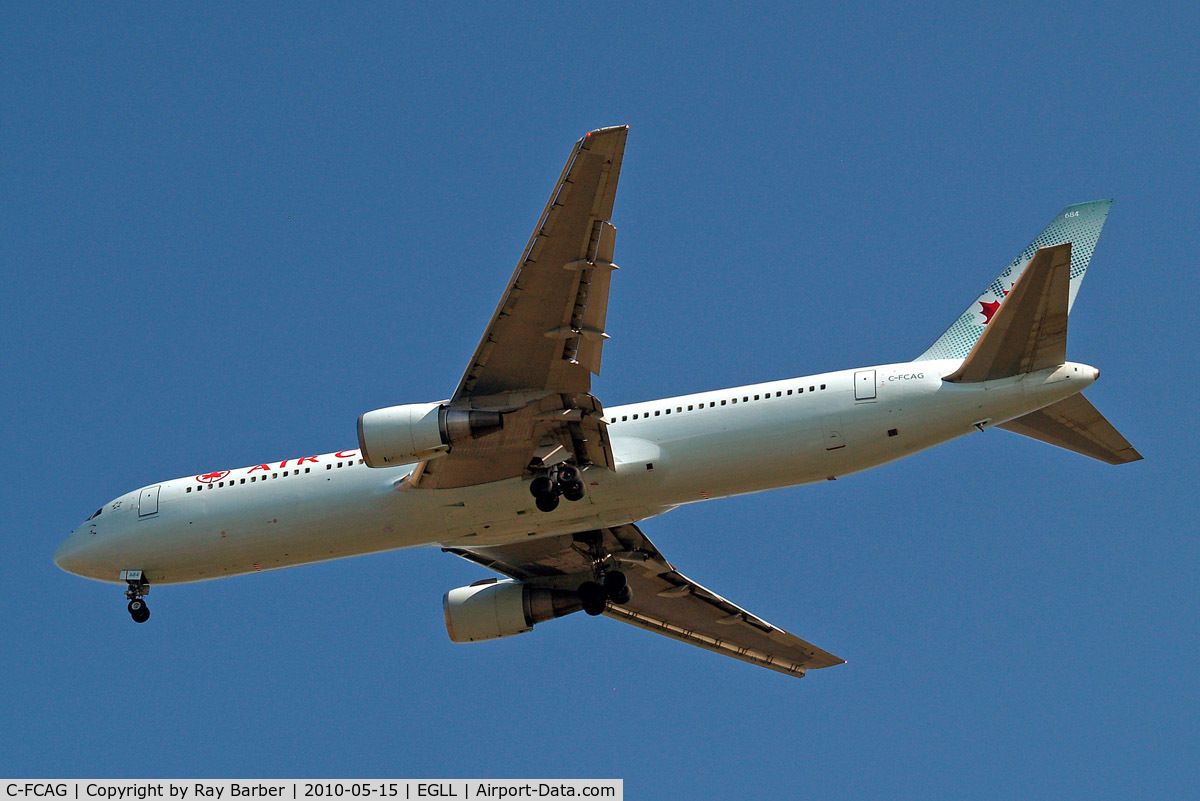 C-FCAG, 1988 Boeing 767-375/ER C/N 24085, Boeing 767-375ER [24805] (Air Canada) Home~G 15/05/2010. On approach 27R.